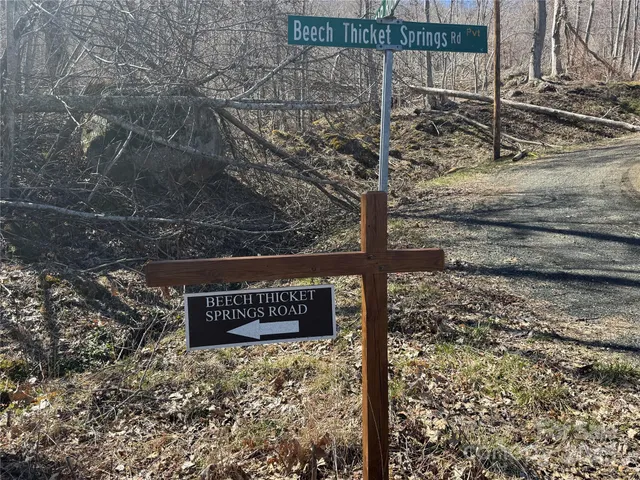 a view of street sign