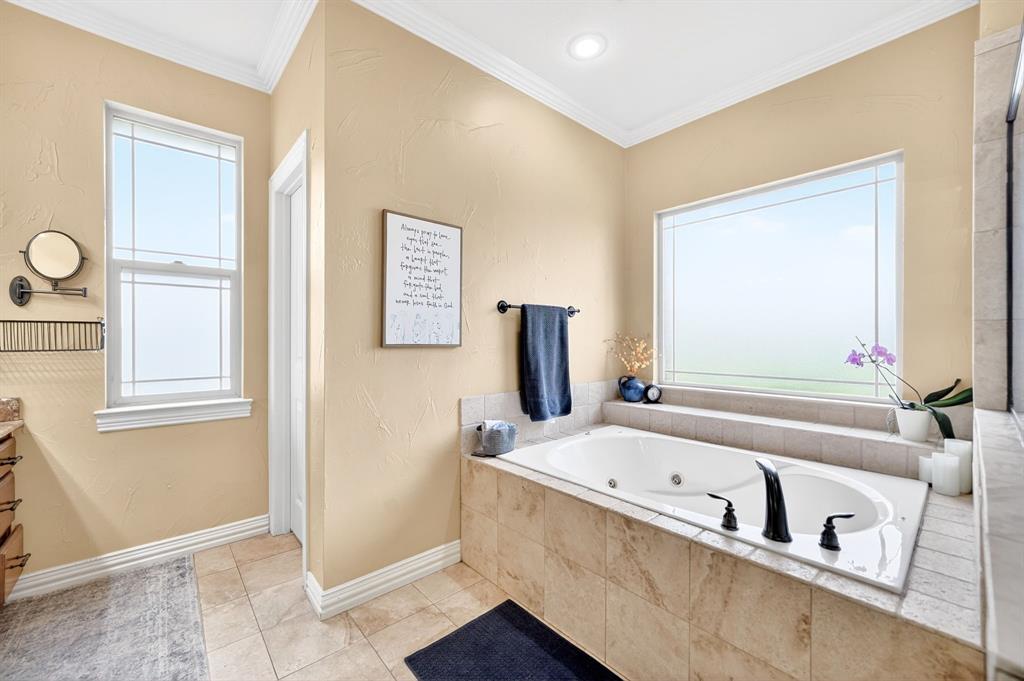 1399 Canyon Lake Road Wills Point, TX 75169 - Photo 19 of 37 a bathroom with a bathtub and a window