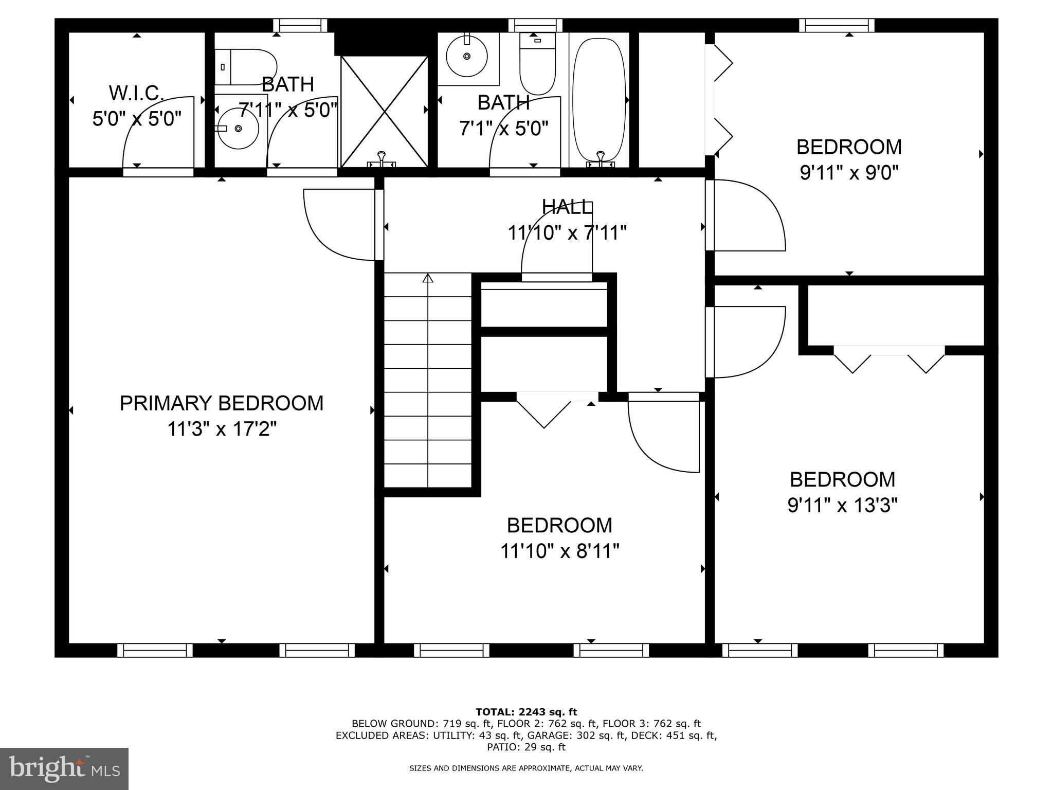 10110 Snowden Road Laurel, MD 20708 - Photo 56 of 56 Floor plan - Upper level