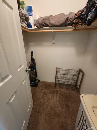 a view of storage and utility room with racks on the wall