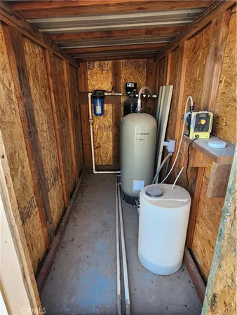 a view of storage and utility room
