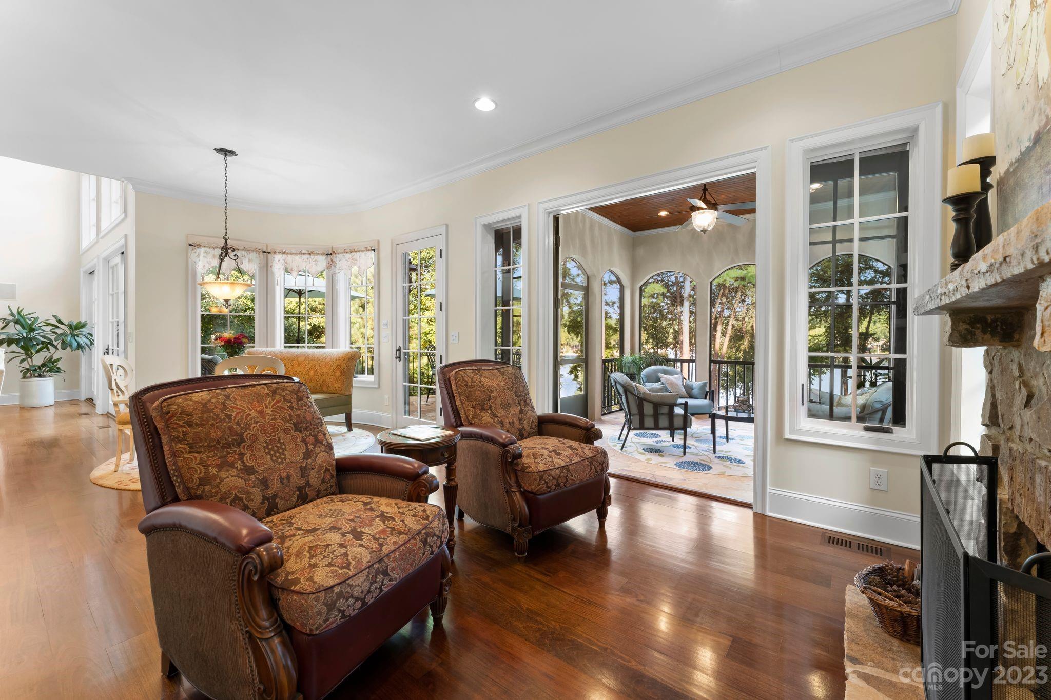 413 Bay Harbour Road Mooresville, NC 28117 - Photo 11 of 47 a living room with furniture and a large window