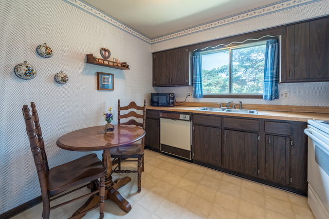1471 Haverhill Drive, Unit B Wheaton, IL 60189 - Photo 11 of 25 a kitchen with a sink cabinets and window