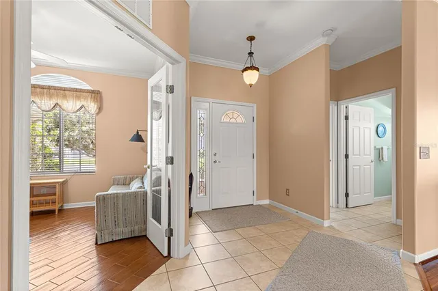 a living room with a couch and a table