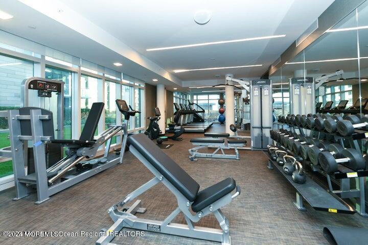 30 Melrose Terrace, Unit 201 Long Branch, NJ 07740 - Photo 30 of 33 a view of a room with gym equipment