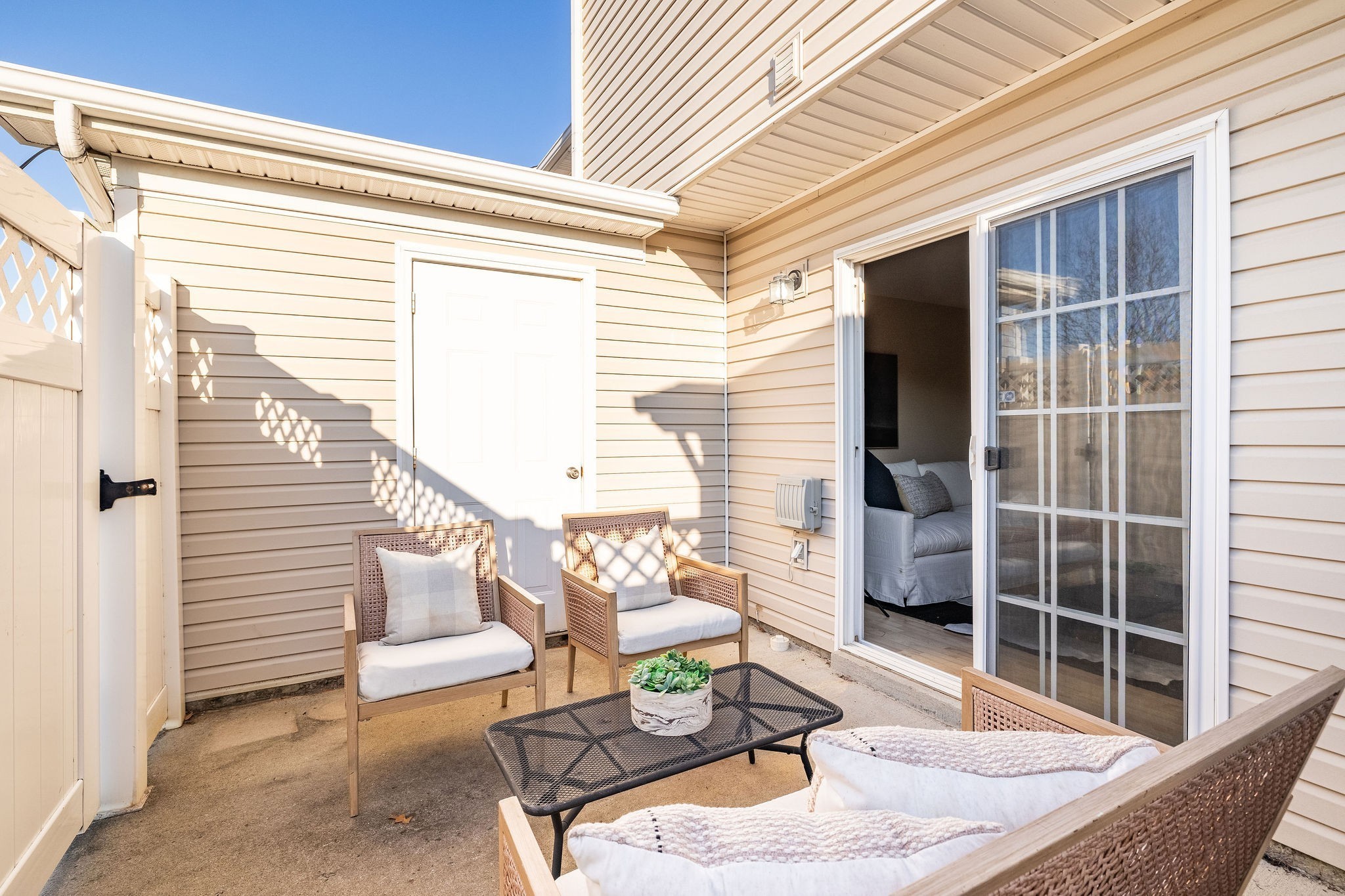 1755 Red Jacket Drive Antioch, TN 37013 - Photo 17 of 37 a view of a patio with couches chairs and potted plants