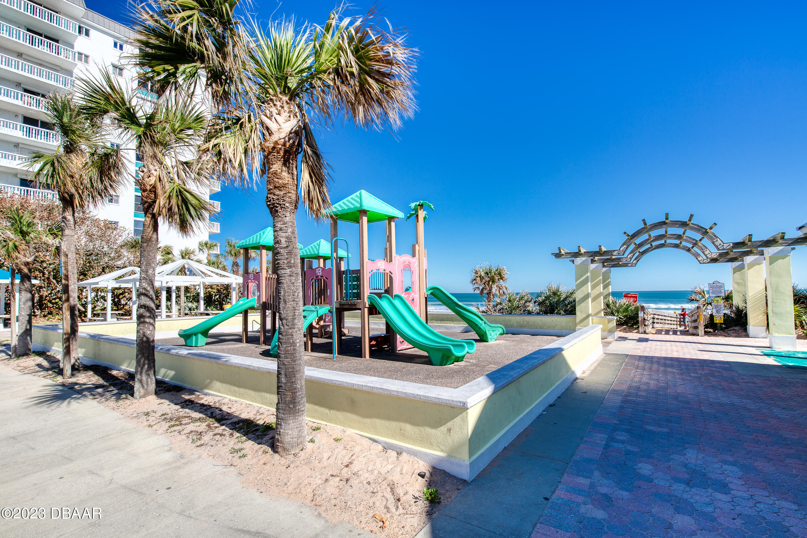 19 Rivershore Drive Ormond Beach, FL 32176 - Photo 33 of 38 a view of a house with swimming pool and sitting area