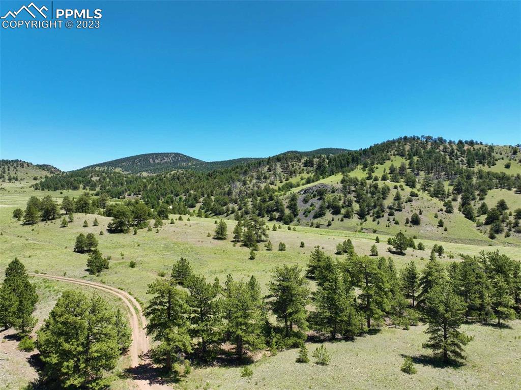 Elk Mountain Road Guffey, CO 80820 - Photo 2 of 39 a view of a town with mountains in the background
