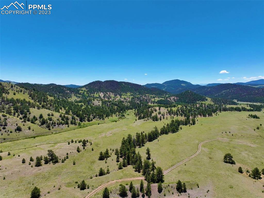 Elk Mountain Road Guffey, CO 80820 - Photo 38 of 39 a view of a lake with a mountain