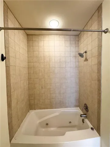 a bathroom with a bath tub and a shower