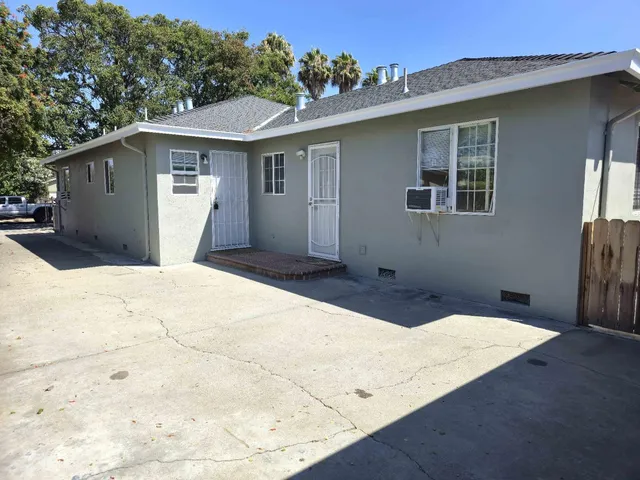 a backyard of a house