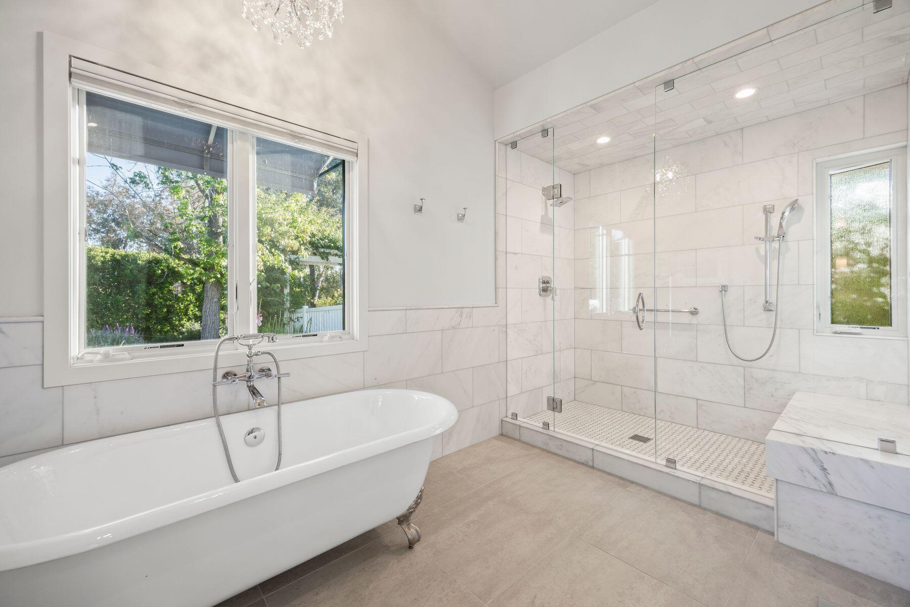 10929 Encino Drive Oak View, CA 93022 - Photo 18 of 50 a bathroom with a bathtub and a shower