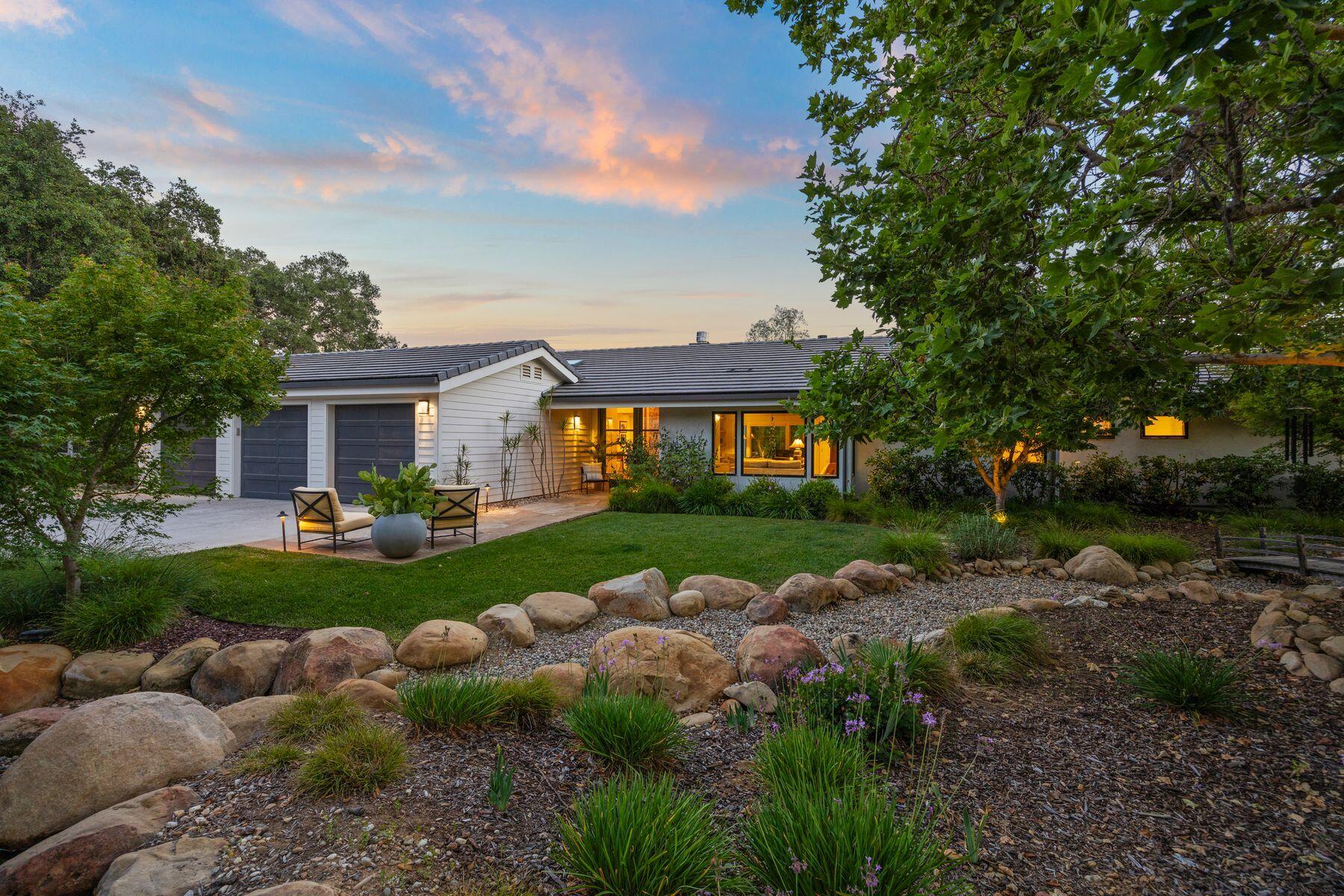 10929 Encino Drive Oak View, CA 93022 - Photo 34 of 50 a front view of a house with garden