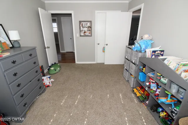 a room with furniture and toys