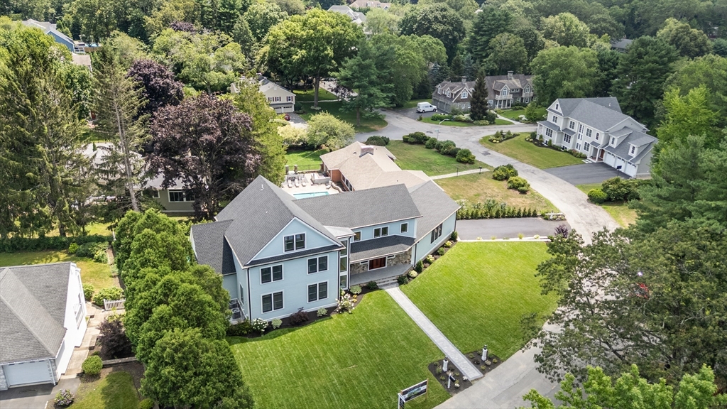 53 Crestview Road Belmont, MA 02478 - Photo 2 of 42 an aerial view of a house with a garden