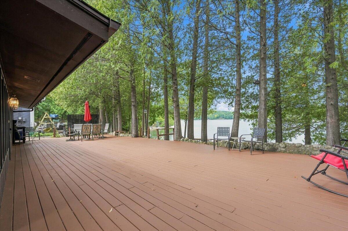 N7295 Ridge Road Plymouth, WI 53073 - Photo 56 of 70 Large entertaining deck overlooks lake c