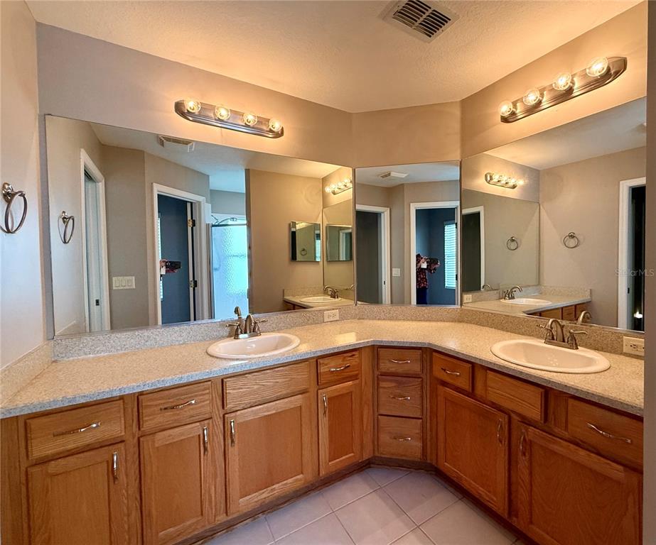 15235 Southwest 14th Avenue Road Ocala, FL 34473 - Photo 22 of 52 a spacious bathroom with a granite countertop sink and mirror