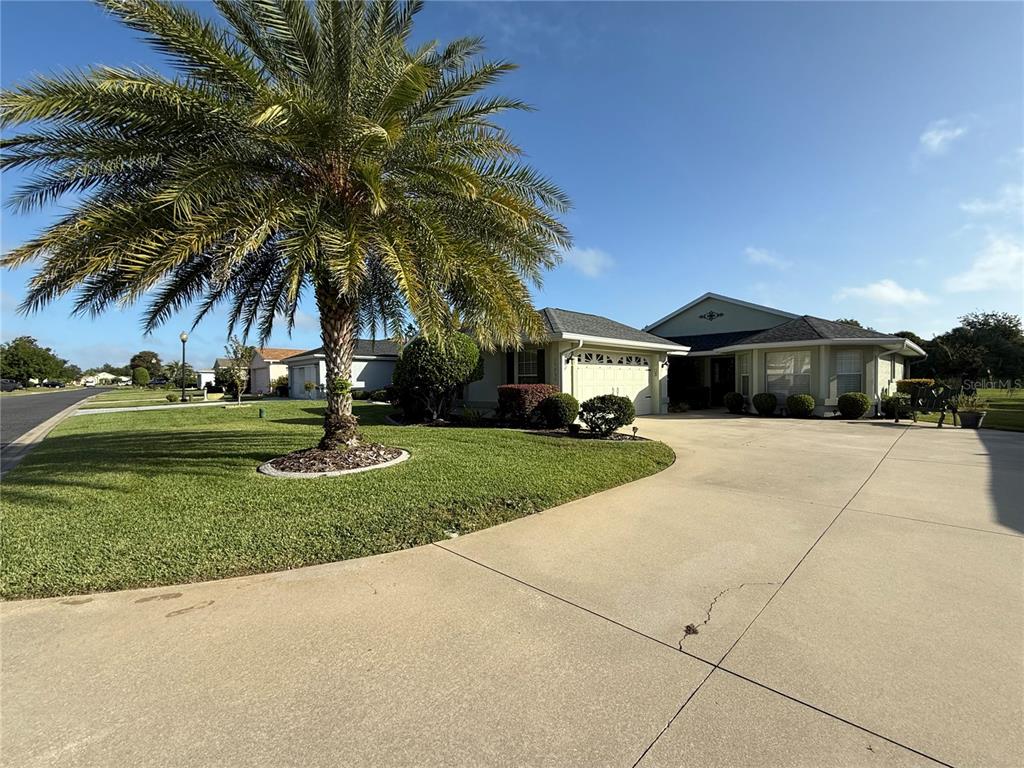 15235 Southwest 14th Avenue Road Ocala, FL 34473 - Photo 4 of 52 a front view of a house with a yard and palm trees