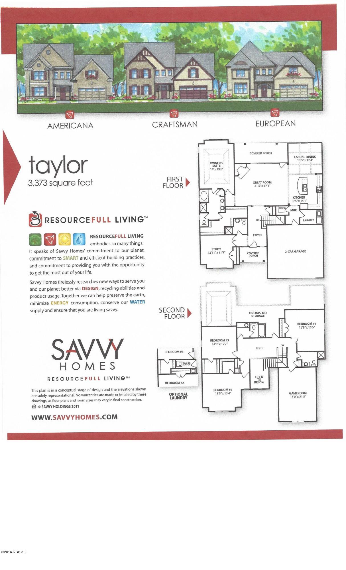 407 Cutter Way Newport, NC 28570 - Photo 5 of 38 TaylorPlan