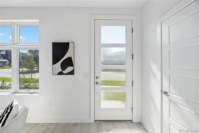 a view of walk in closet with window