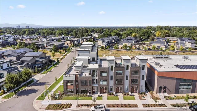 a view of a city with an ocean view