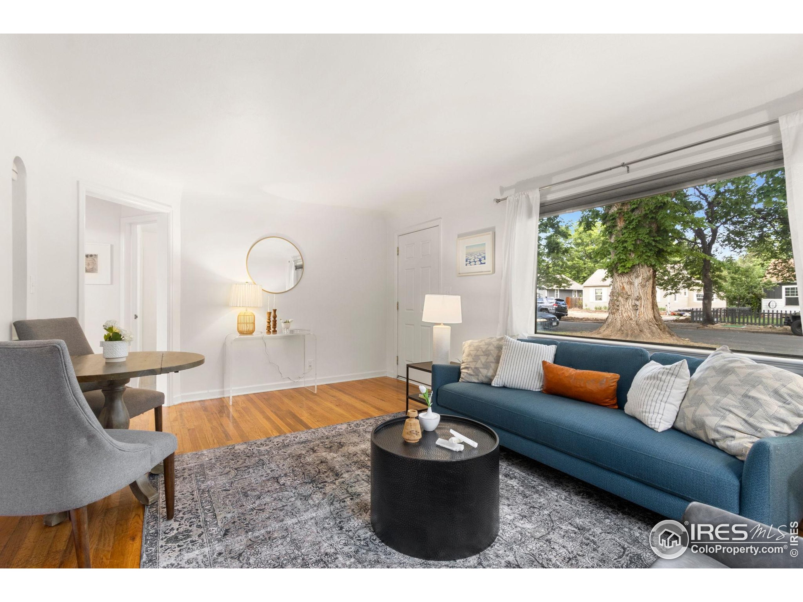 217 Park Street Fort Collins, CO 80521 - Photo 6 of 29 a living room with furniture and a large window