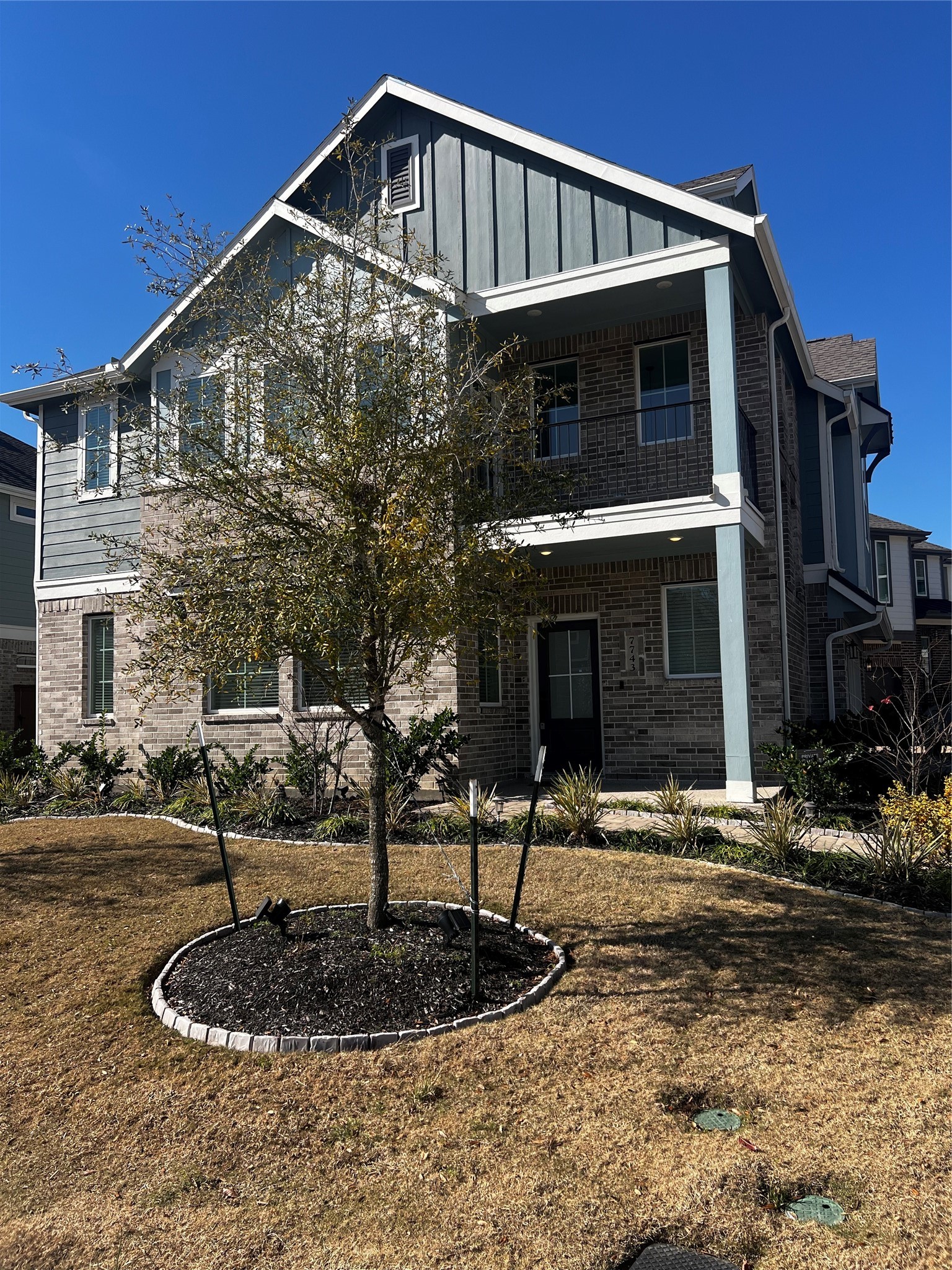 7743 Swooping Swallow Lane Katy, TX 77493 - Photo 9 of 45 a front view of a house with entertaining space
