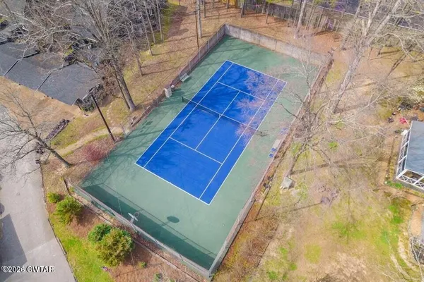 a view of a wooden door