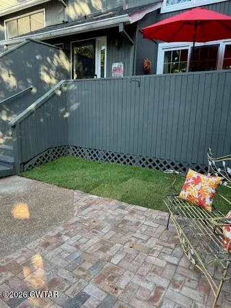 a backyard of a house