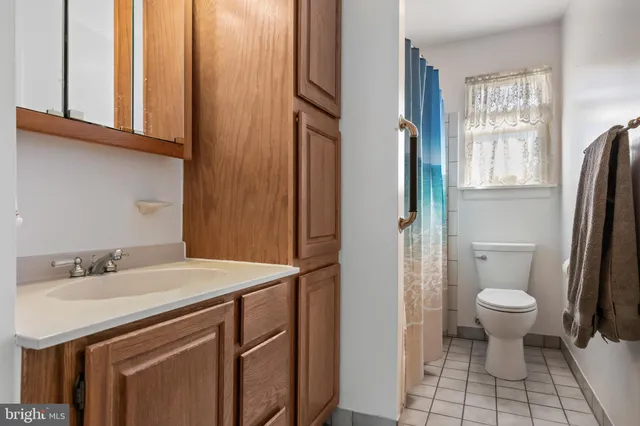 a bathroom with a sink toilet and vanity