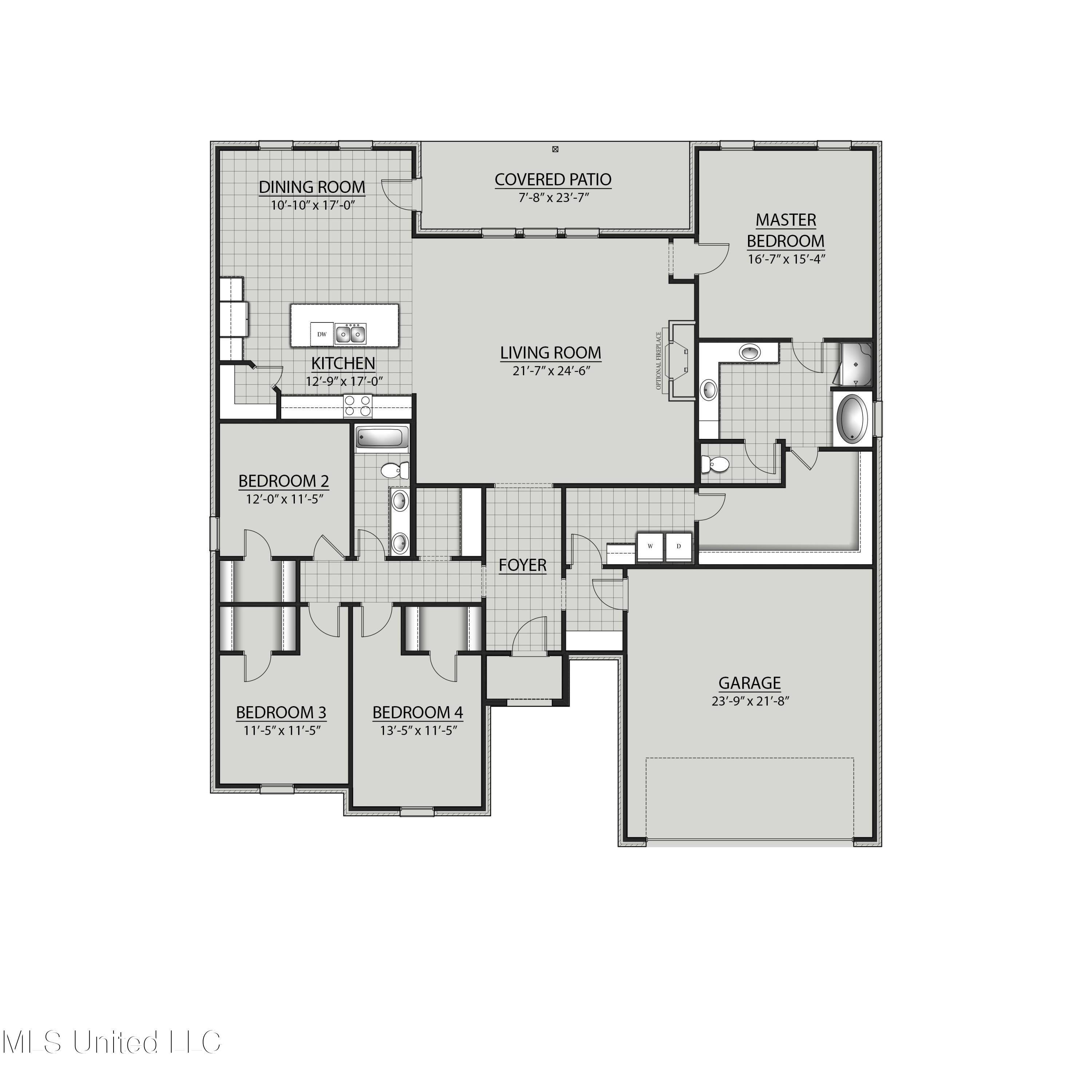 13448 Swan Rdg Circle Gulfport, MS 39503 - Photo 3 of 3 CROSBY AGS Floor Plan