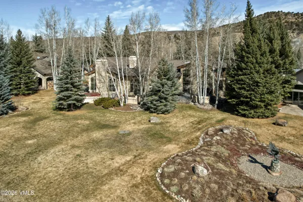 a view of outdoor space and yard