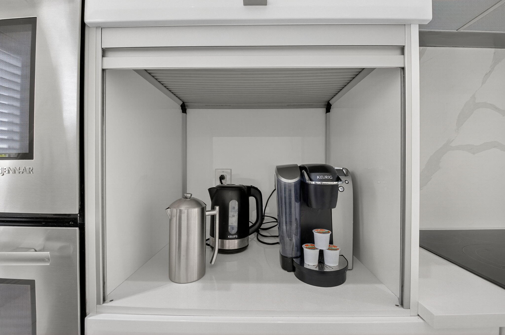 4145 Northwest 58th Lane Boca Raton, FL 33496 - Photo 8 of 48 Hidden Coffee Bar in Kitchen