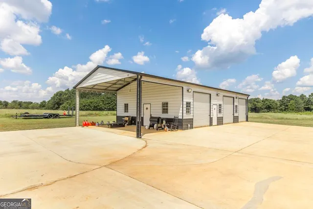 a view of a lake with a mountain