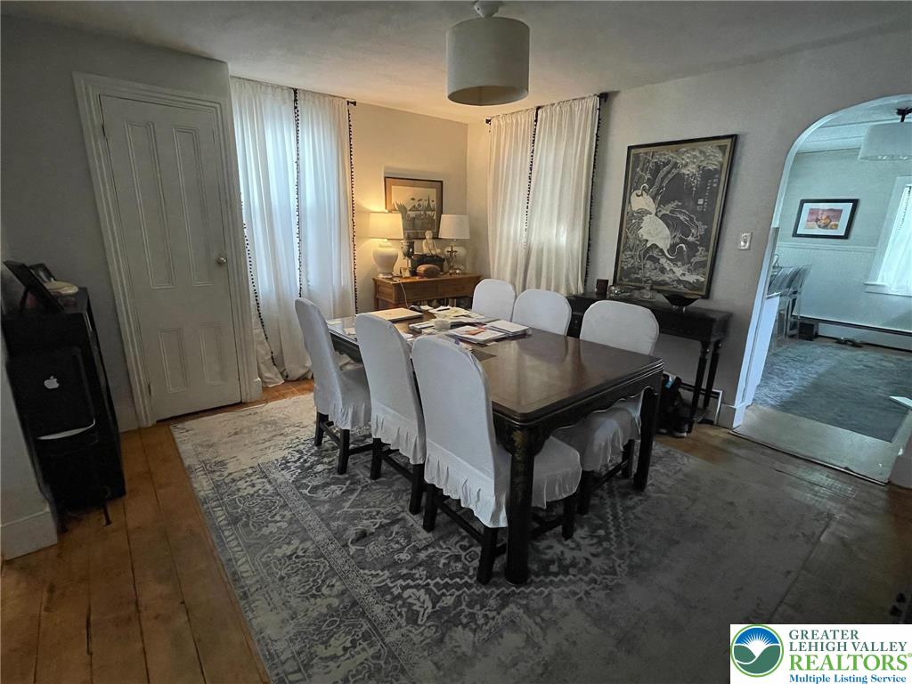 201 Spring Street Easton, PA 18042 - Photo 3 of 27 Dining room with hardwood floors and closet