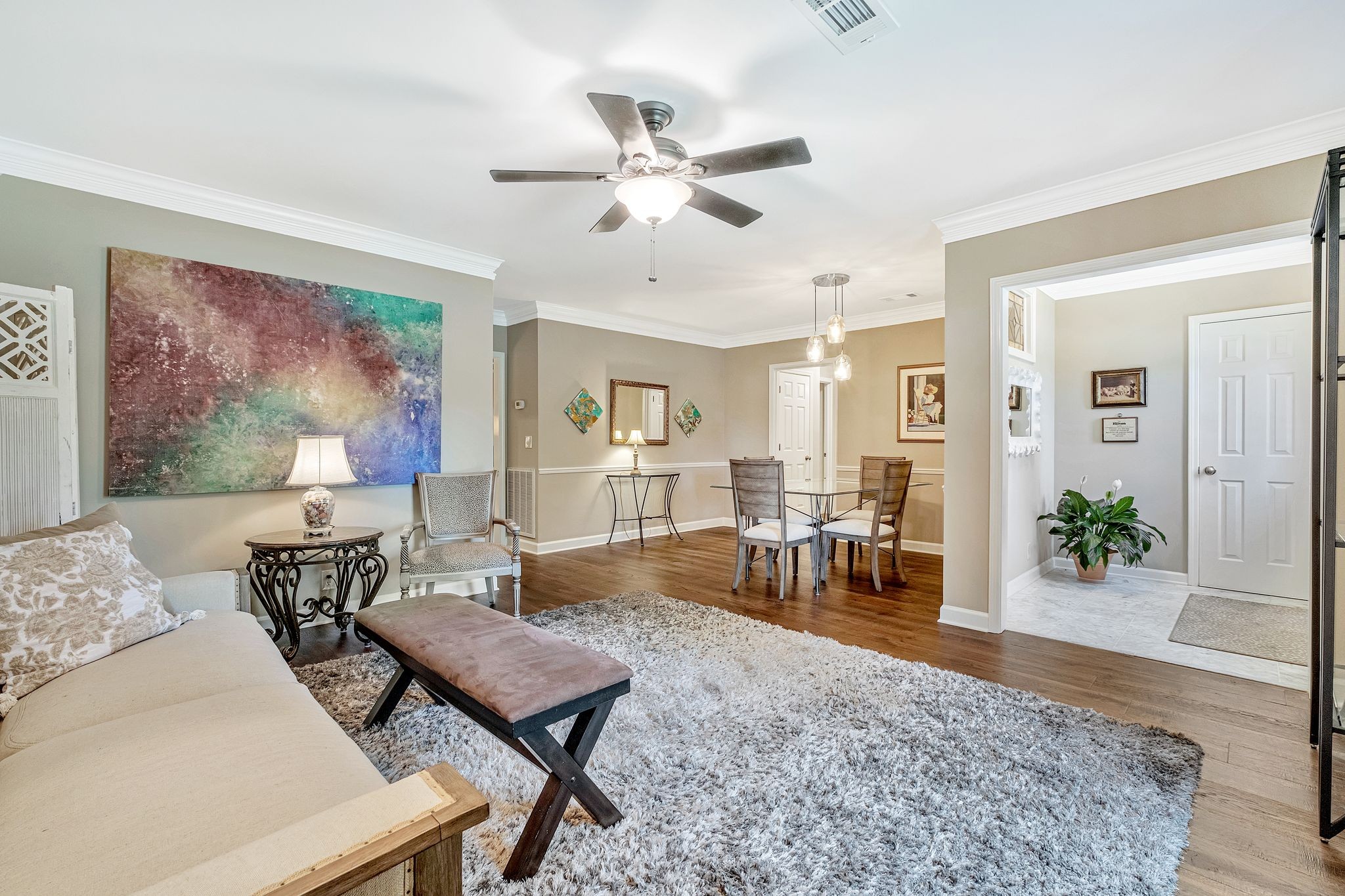 529 General George Patton Road Nashville, TN 37221 - Photo 8 of 28 a living room with furniture and wooden floor
