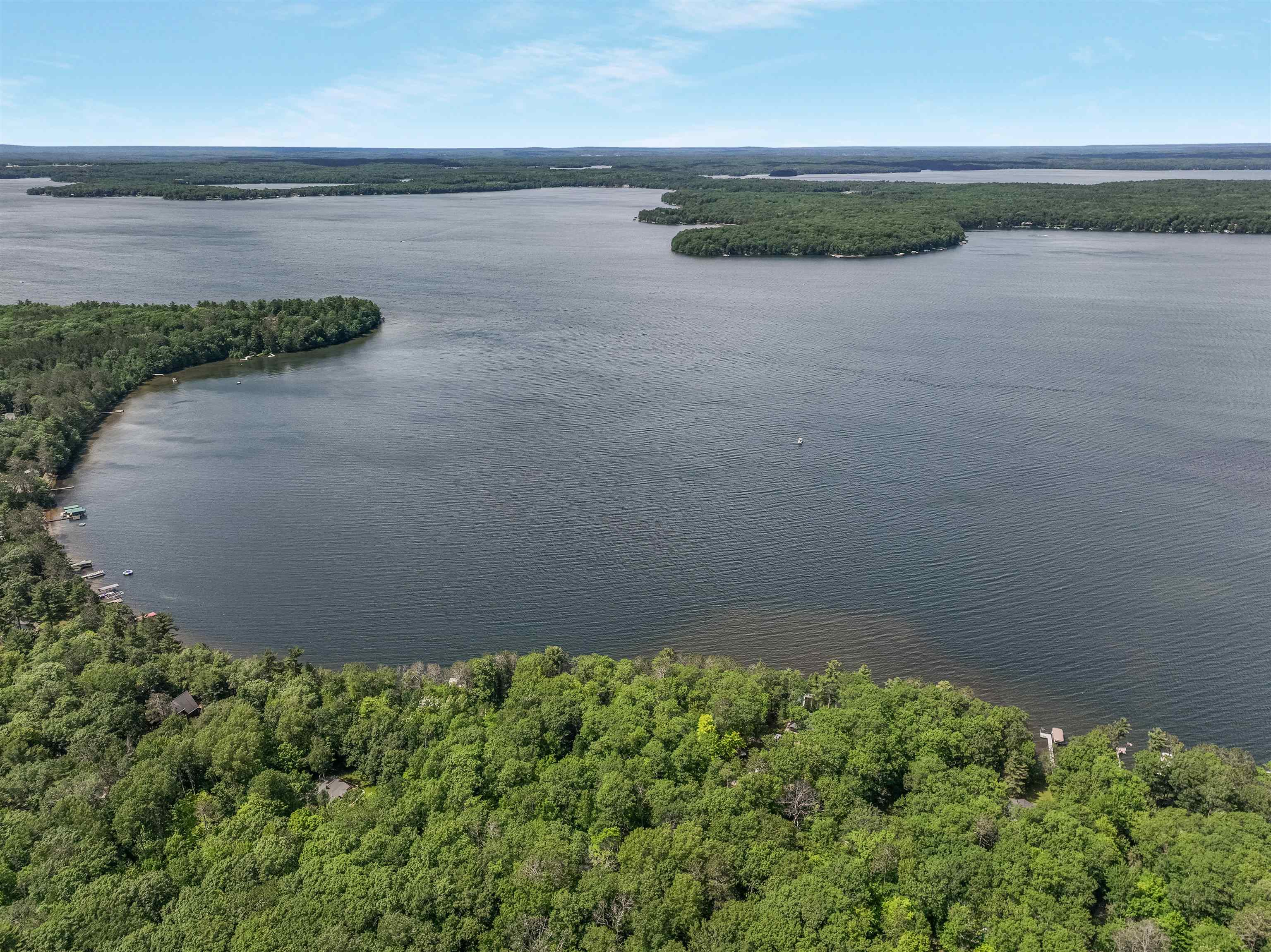 Lot 2 Thoroughfare Road Stone Lake, WI 54876 - Photo 8 of 13 Bird's eye view of a nearby body of water and a forest
