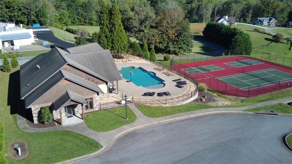 0 Arbor Acres Farm Road Blairsville, GA 30512 - Photo 17 of 24 an aerial view of a house with a yard and street
