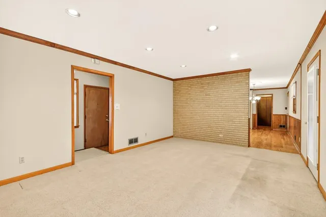 a view of an empty room