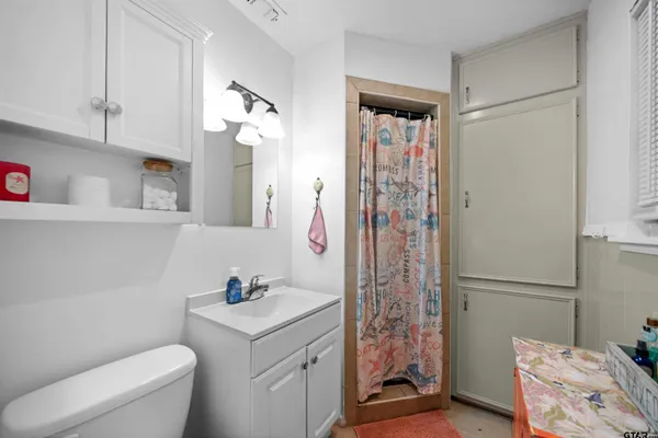 a bathroom with a sink and a toilet