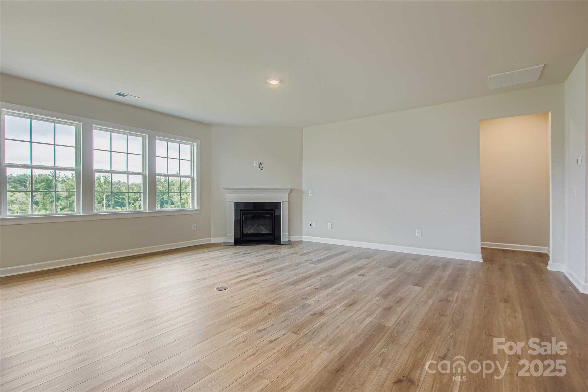 2255 Moon Crst Road, Unit 137 Lancaster, SC 29720 - Photo 2 of 16 an empty room with wooden floor fireplace and windows