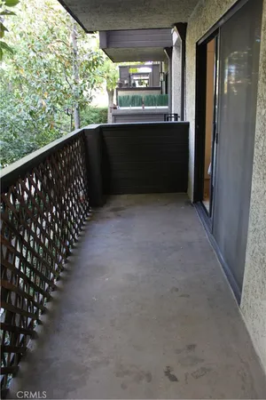 a view of a balcony