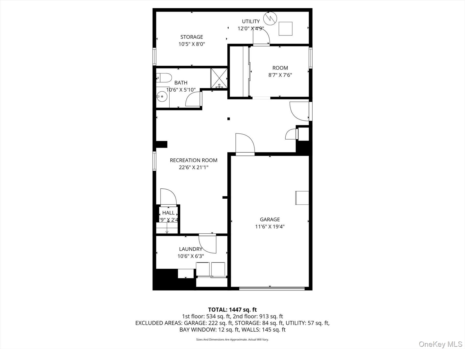 126 Walnut Road Kings Park, NY 11754 - Photo 31 of 33 a picture of a floor plan