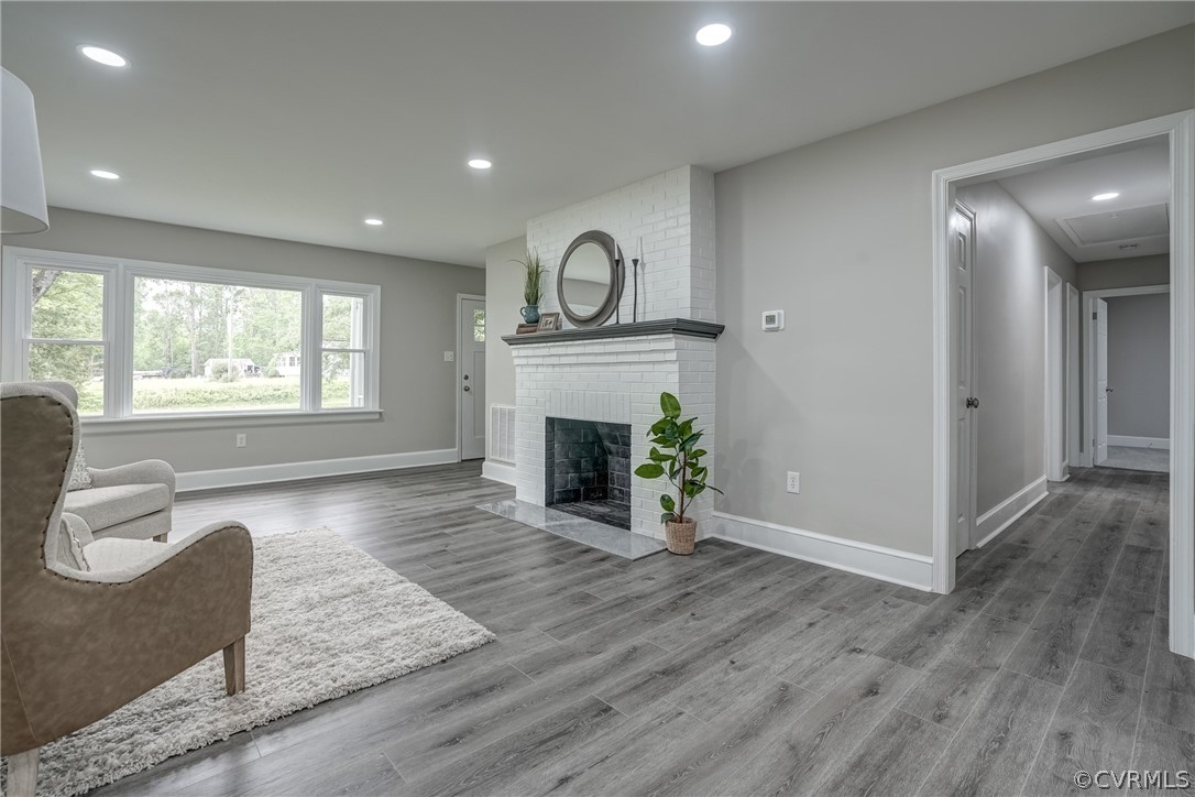 5304 River Road West Goochland, VA 23063 - Photo 12 of 47 a view of an empty room with a window and fireplace