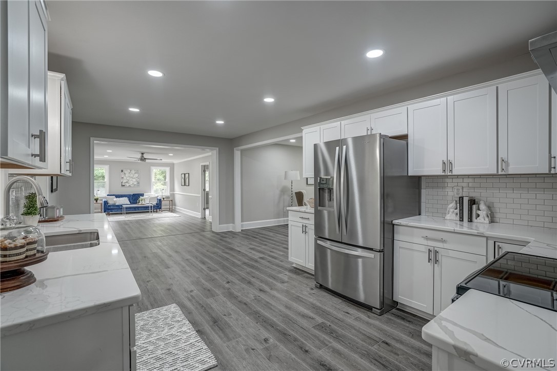 5304 River Road West Goochland, VA 23063 - Photo 26 of 47 a kitchen with a sink stainless steel appliances and cabinets