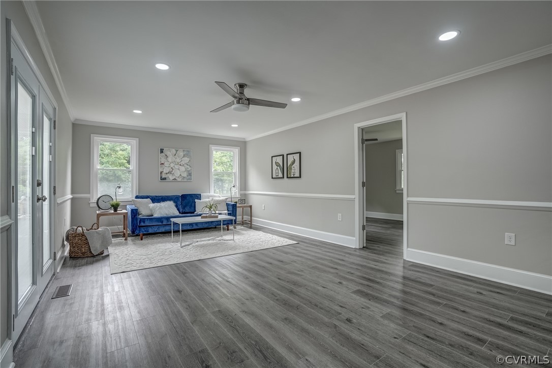 5304 River Road West Goochland, VA 23063 - Photo 29 of 47 a living room with furniture and a wooden floor