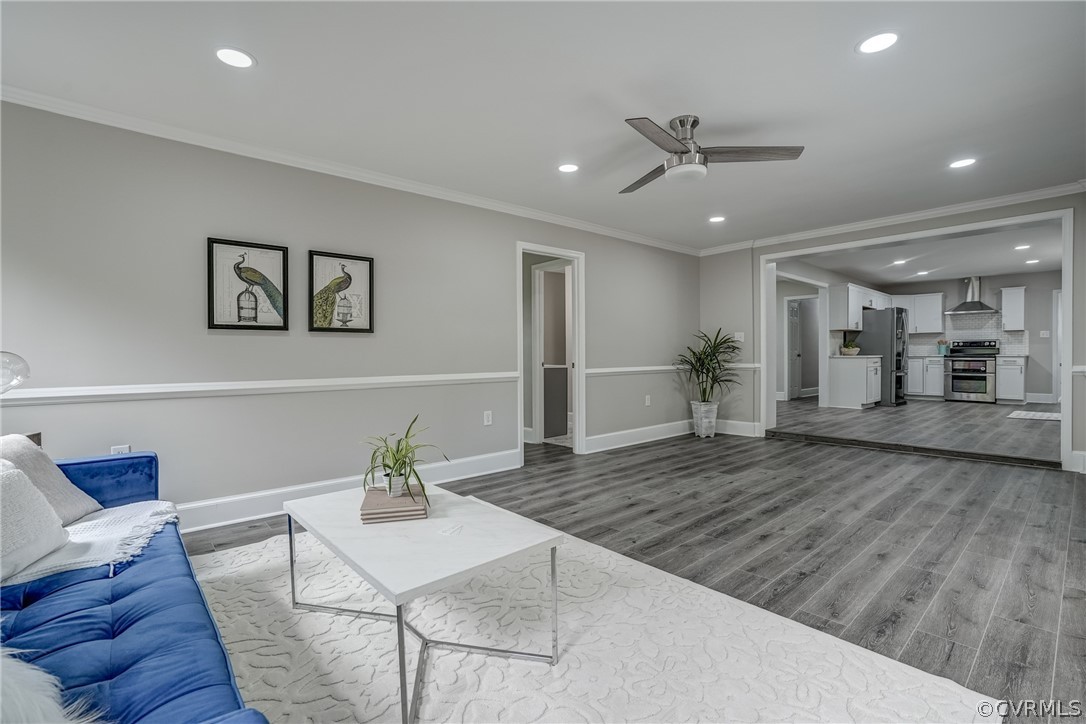 5304 River Road West Goochland, VA 23063 - Photo 32 of 47 a living room with furniture and wooden floor