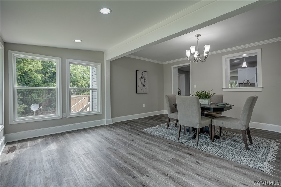 5304 River Road West Goochland, VA 23063 - Photo 38 of 47 a view of a dining room with furniture window and wooden floor