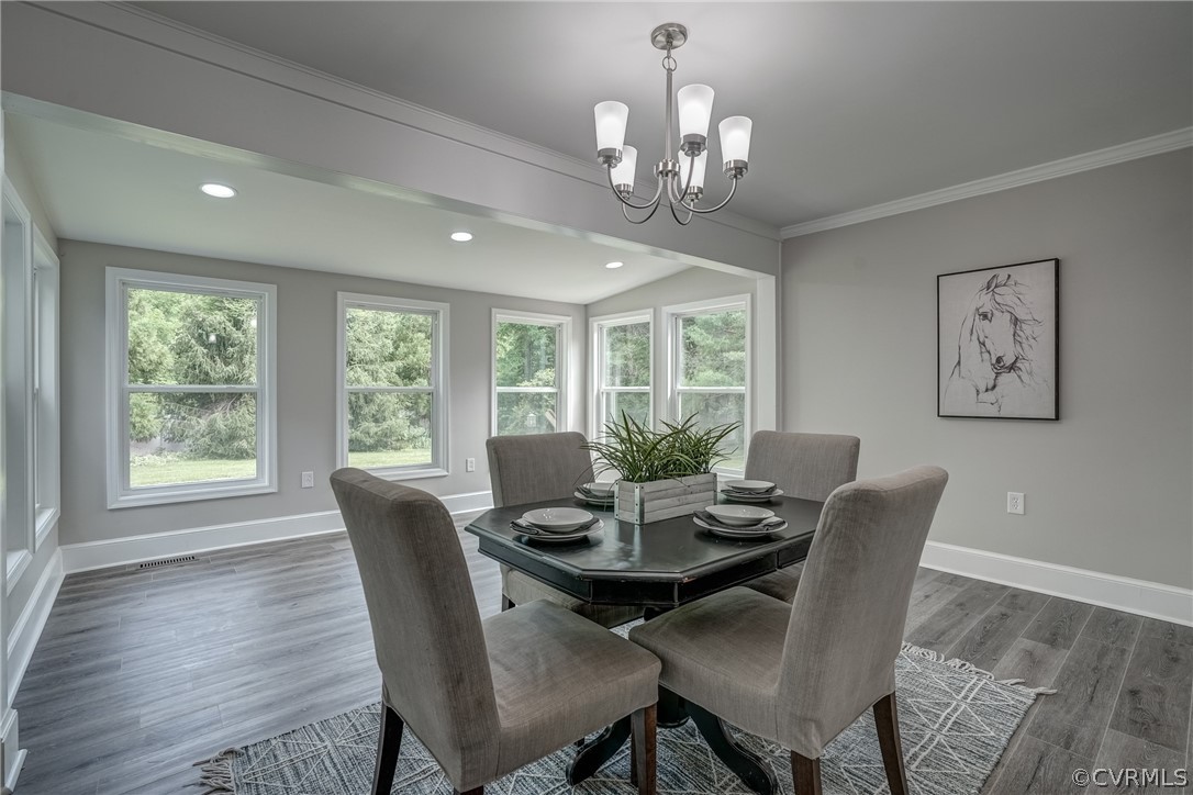 5304 River Road West Goochland, VA 23063 - Photo 39 of 47 a view of a dining room with furniture window and wooden floor
