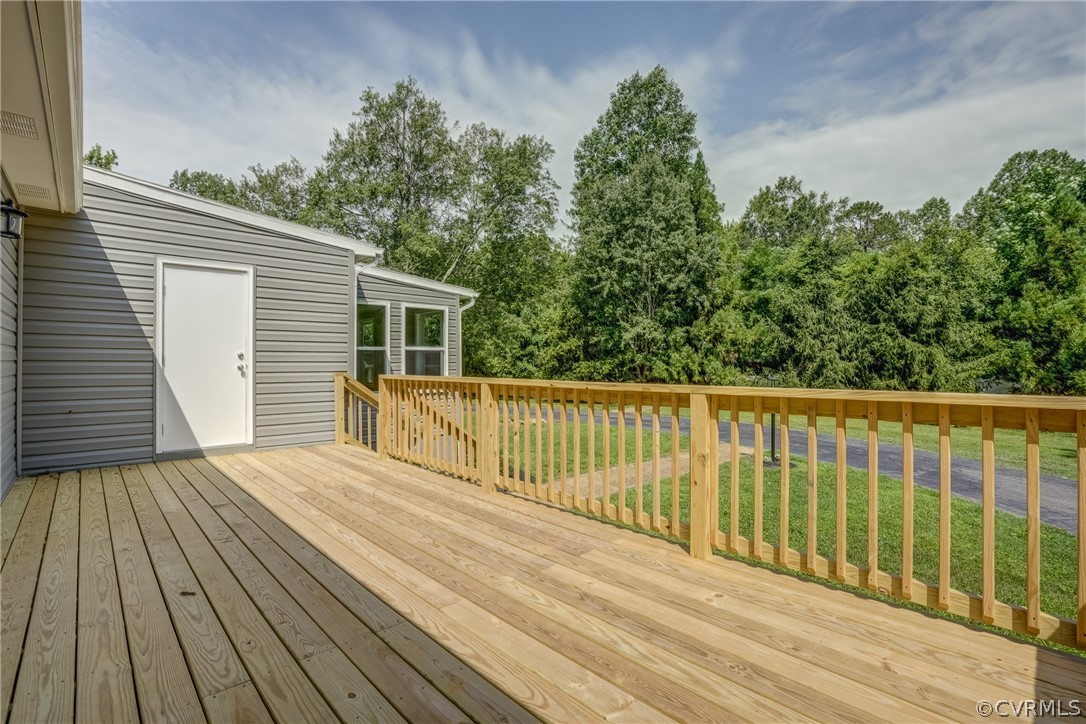 5304 River Road West Goochland, VA 23063 - Photo 10 of 47 a view of backyard with a deck